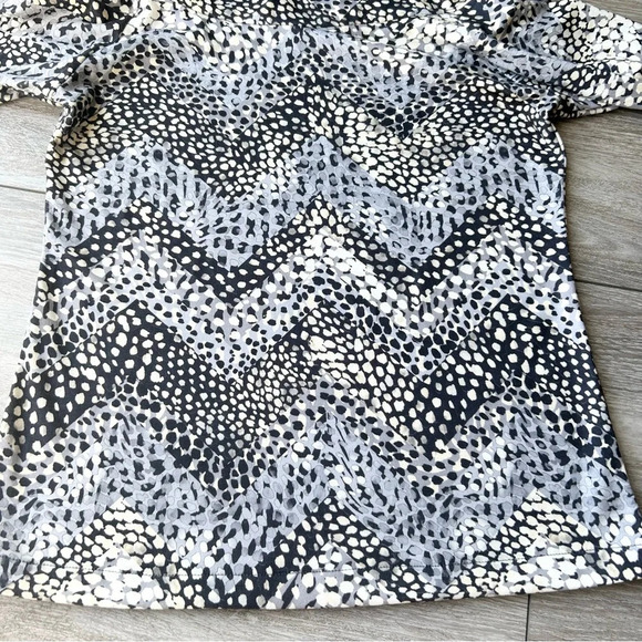 NWT Vintage Andria Lieu Leopard Print Cowl Neck Top Made in USA - Picture 8 of 12